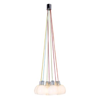 Závesná lampa Rainbow Bowl biele tienidlo - Image 4