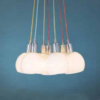 Závesná lampa Rainbow Bowl biele tienidlo - Image 3