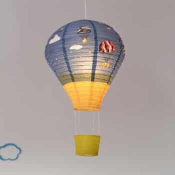 Závesná lampa Balón z ryžového papiera
