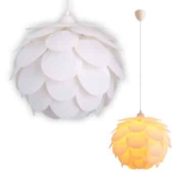Závesná lampa Fora v tvare kvetiny, biela - Image 2