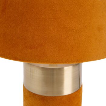 Stolová lampa 3189514, textilné tienidlo, oranžová - Image 2