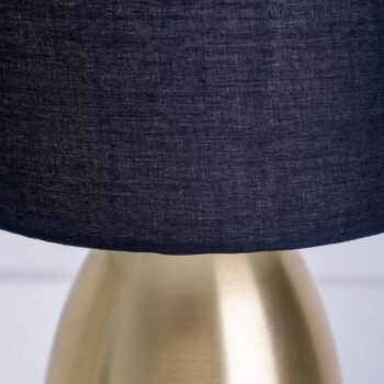 Stolová lampa Aurum textilné tienidlo čierna/zlatá - Image 2