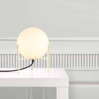 Stolná lampa Alton s bielym skleneným tienidlom - Image 2