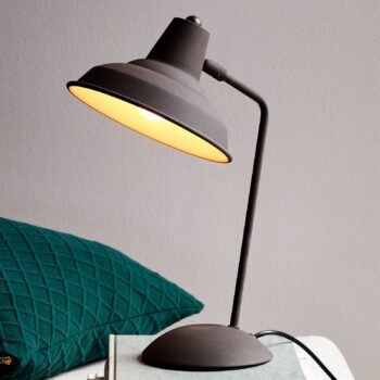 Stolná lampa Andy v hrdzavej úprave