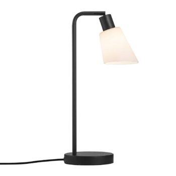 Stolná lampa Molli, sklenené tienidlo a vypínač - Image 2