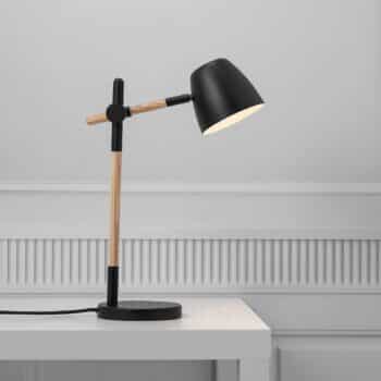 Stolná lampa Theo, z jaseňového dreva - Image 2