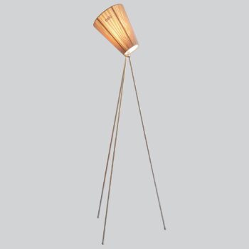 Northern Oslo Wood stojaca lampa oceľ/béžová - Image 2