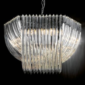 Opulentná krištáľová závesná lampa Woolball 85 cm - Image 3