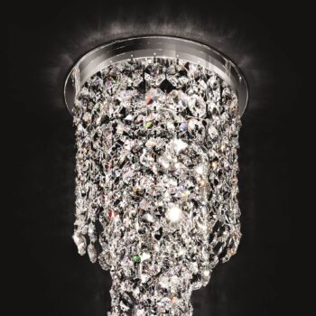 Špirálové krištáľové stropné svietidlo Shine 30 cm - Image 4