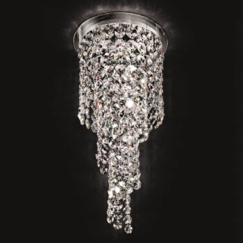 Špirálové krištáľové stropné svietidlo Shine 30 cm - Image 3