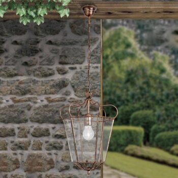 Závesná lampa Falotta vzhľad lucerny, 1-pl. - Image 2
