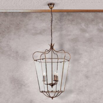 Závesná lampa Falotta vzhľad lucerny, 3-pl. - Image 2