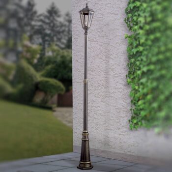 Stĺpové svetlo Puchberg 1-pl. 211cm čierno-zlaté - Image 3