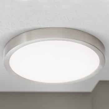 Stropné LED svietidlo Vika okrúhla, titán, Ø 23cm
