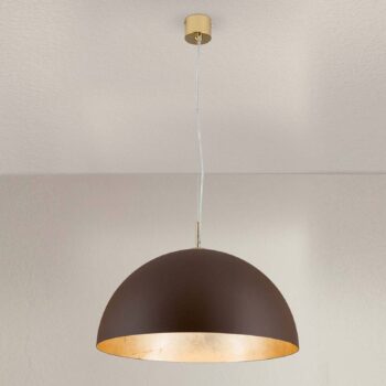 Závesná lampa Nerry, hnedo-zlatá - Image 4