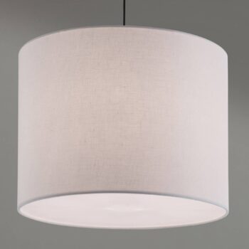 Závesná lampa Artak s bielym látkovým tienidlom - Image 3