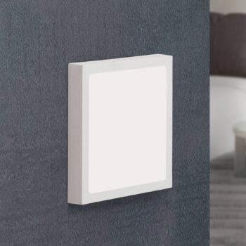 Nástenné LED lampa Vika, štvorec, biela, 18x18cm - Image 2