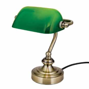 Zora bankárska lampa, zelené sklenené tienidlo - Image 4