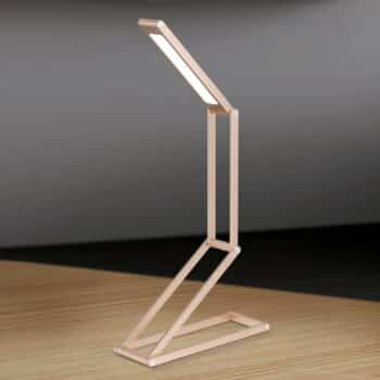 Praktická stolná LED lampa Falto batéria zlatá - Image 3