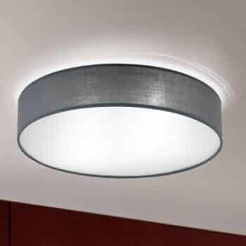 Sivá závesná lampa Ufo s ľanovým tienidlom - Image 4