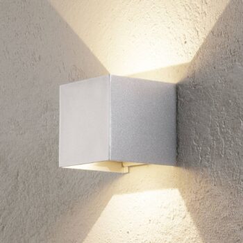 Vonkajšie nástenné LED svietidlo CUBE, hliník - Image 3