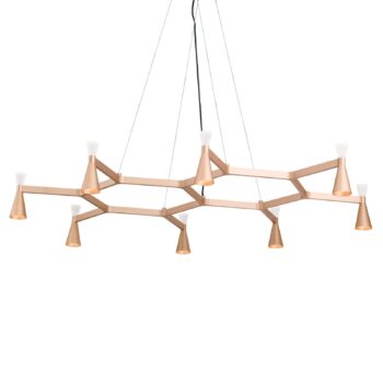 Závesné LED Scala matná zlatá, stmievateľné - Image 2