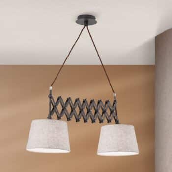 Závesná lampa Factory nožnicové rameno, 2-pl. - Image 2