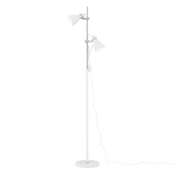 Stojaca lampa School dve bodové svetlá, biele - Image 2