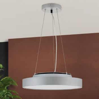 Závesné LED Space, stmievateľné, titán, Ø 43,5 cm