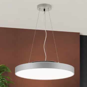 Závesné LED Space, stmievateľné, titán, Ø 58 cm