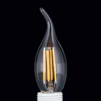 LED sviečka E14 4,5 W filament náraz vetra stmieva - Image 2