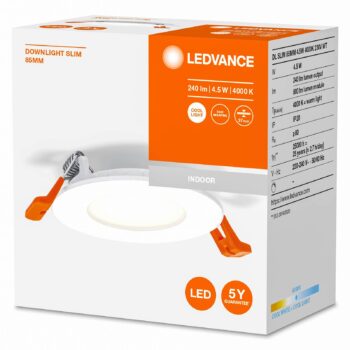 LEDVANCE Recess Slim zapustené LED Ø 8,5 cm 4 000K