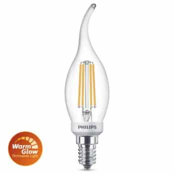 Philips LED žiarovka BA35 3,4W 2700K WarmGlow Ra90