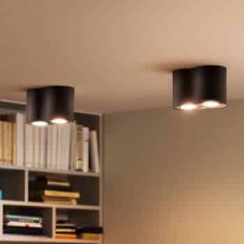 Philips Hue White Ambiance Pillar Spot 2-pl čierne - Image 2