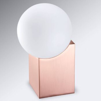 Stolná lampa Cub 17,5 cm meď - Image 4