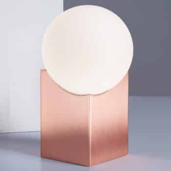 Stolná lampa Cub 17,5 cm meď - Image 3