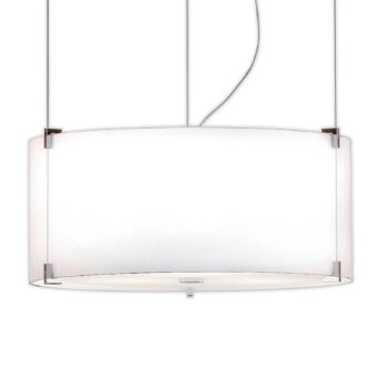 Prandina CPL S7 závesná lampa chróm sklo opálové