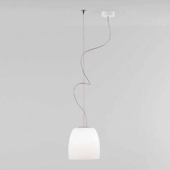 Prandina Notte S1 závesná lampa, opálová biela