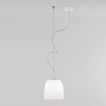 Prandina Notte S5 závesná lampa, opálová biela