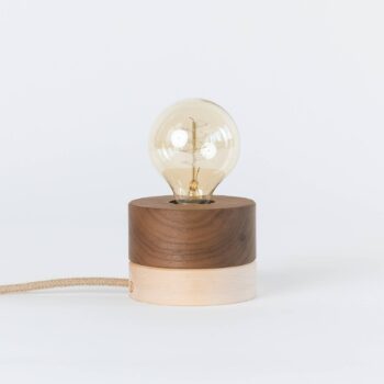 ALMUT 0239 stolná lampa, vegán, orech/limba - Image 2