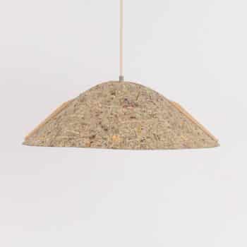 ALMUT 1411 závesná lampa zakriv. Ø62cm čisté seno