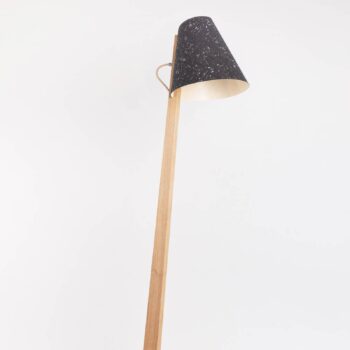 ALMUT 1411 stojaca lampa zakrivená Ø 30 cm korok - Image 2
