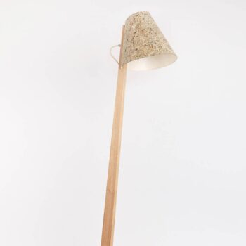 ALMUT 1411 stojaca lampa zakriv., Ø30cm čisté seno - Image 2