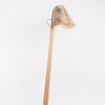 ALMUT 1411 stojaca lampa zakrivená Ø 30 cm kameň - Image 2