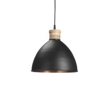 PR Home Roseville závesná lampa Ø 32 cm čierna