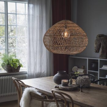 PR Home Karen závesná lampa ratanové tien. Ø 50 cm - Image 2
