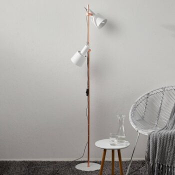 Paulmann Haldar stojaca lampa 2-pl., biela/medená - Image 2