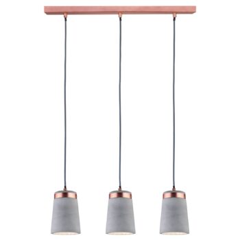 Paulmann Stil závesná lampa 3-plameňová z betónu - Image 4