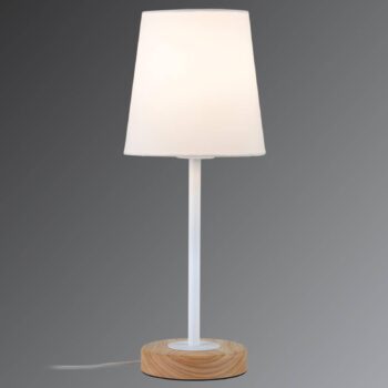 Paulmann Stellan stolná lampa textilné tienidlo