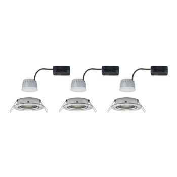 Paulmann 3 ks Nova Coin okrúhle, otočné, železo - Image 4